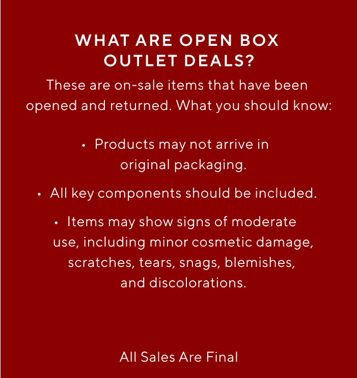 Open Box Deals
