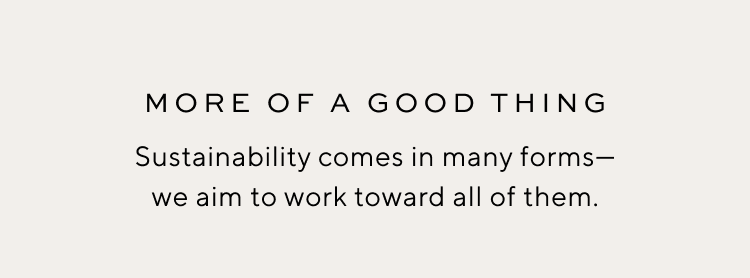 More of a Good Thing