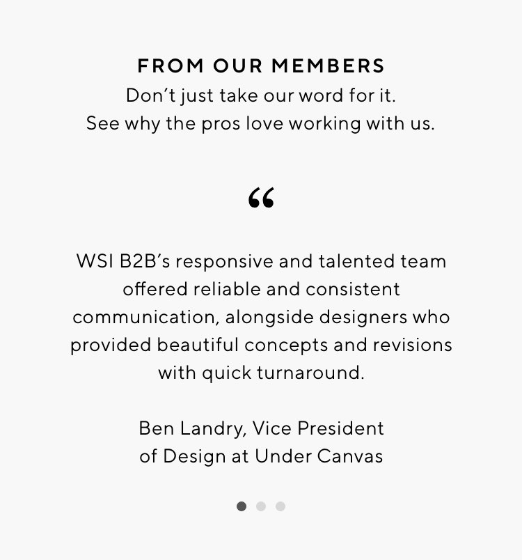 FROM OUR MEMBERS