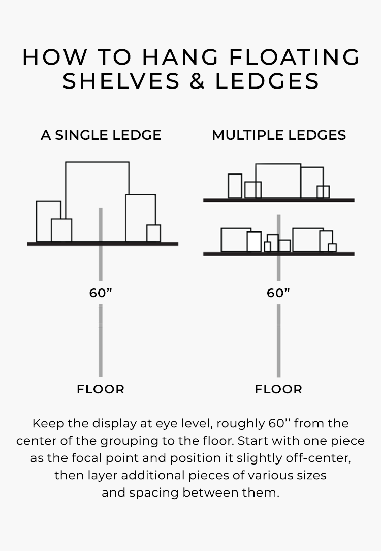 How to Hang Floating Shelves & Ledges