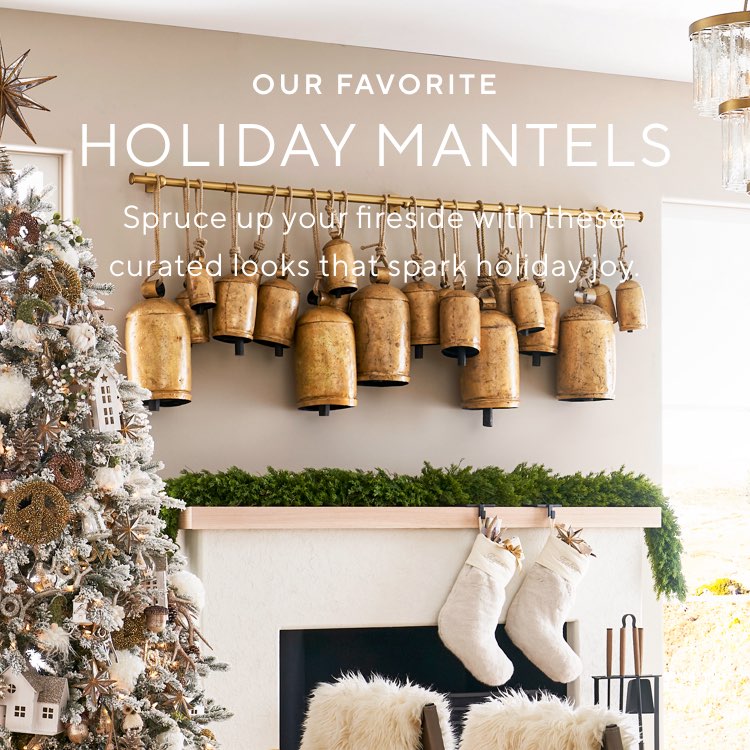 Our Favorite Holiday Mantels Our Favorite Holiday Mantels