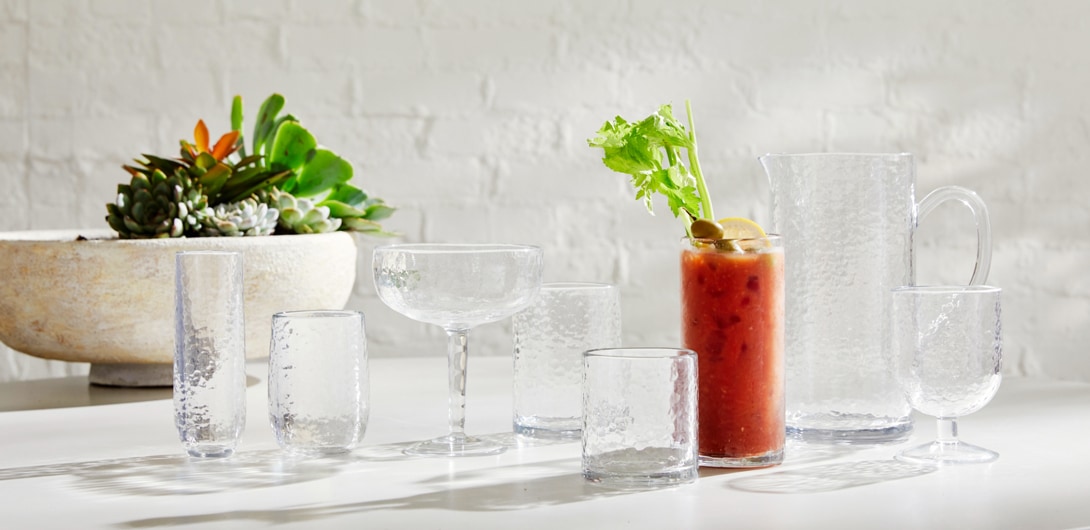 Hammered Outdoor Drinkware