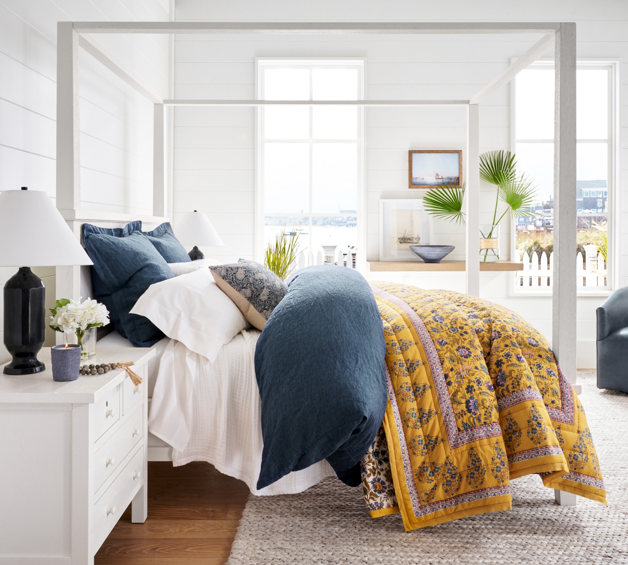 Pottery Barnベッドキルト Quilts & Coverlets Farmhouse Bette Bedroom | Pottery Barn
