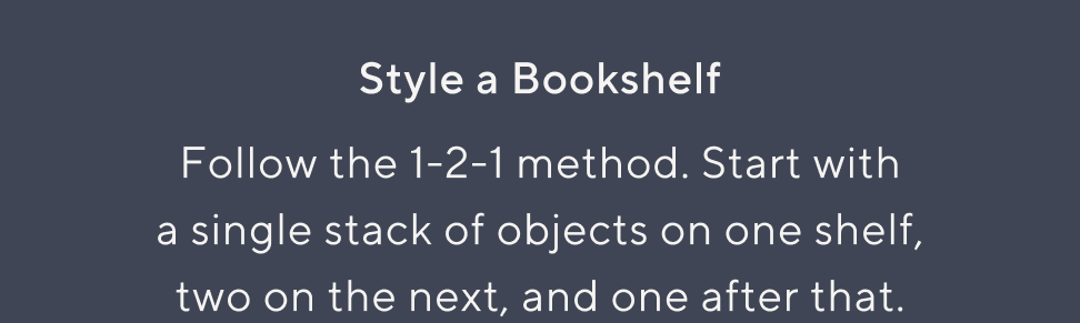 Style a Bookshelf