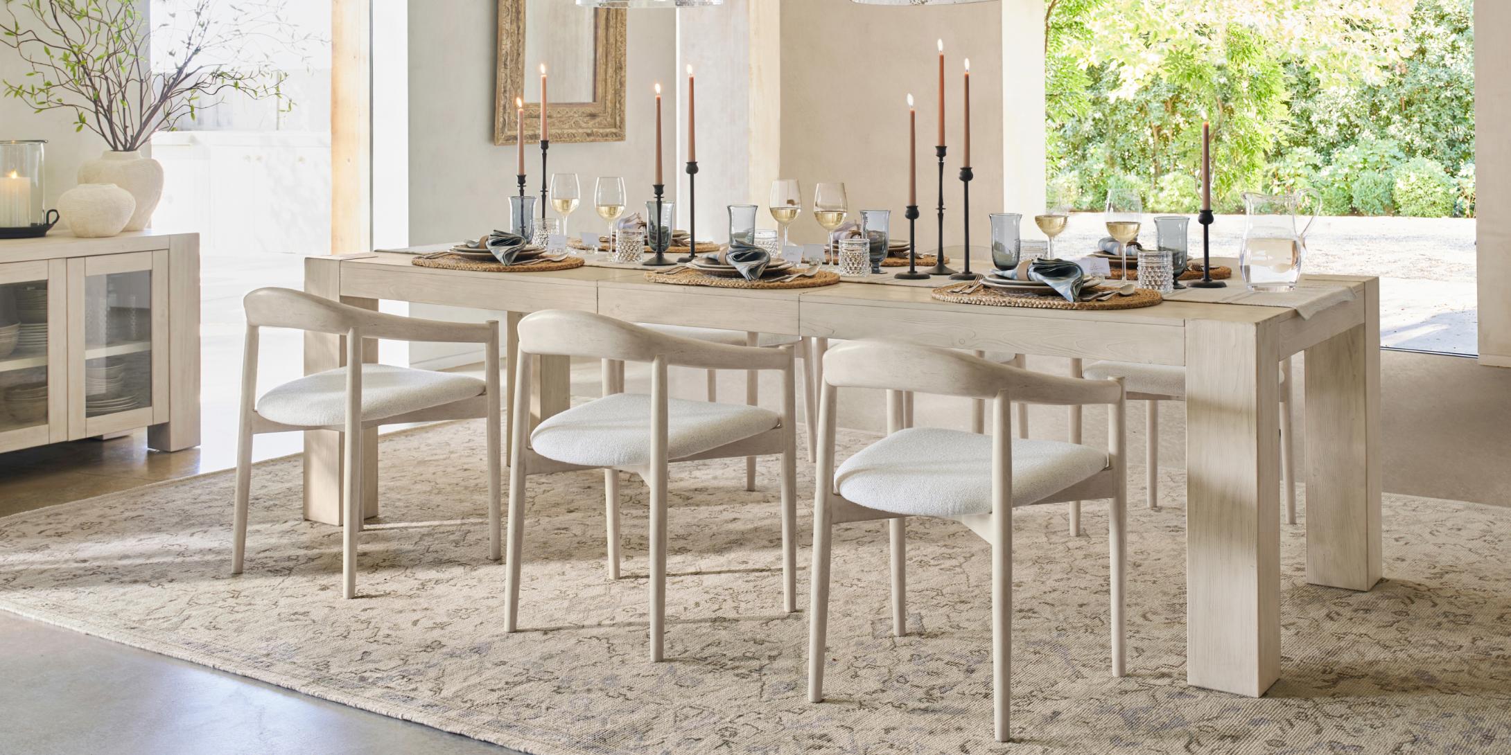 Pottery barn white dining table hotsell