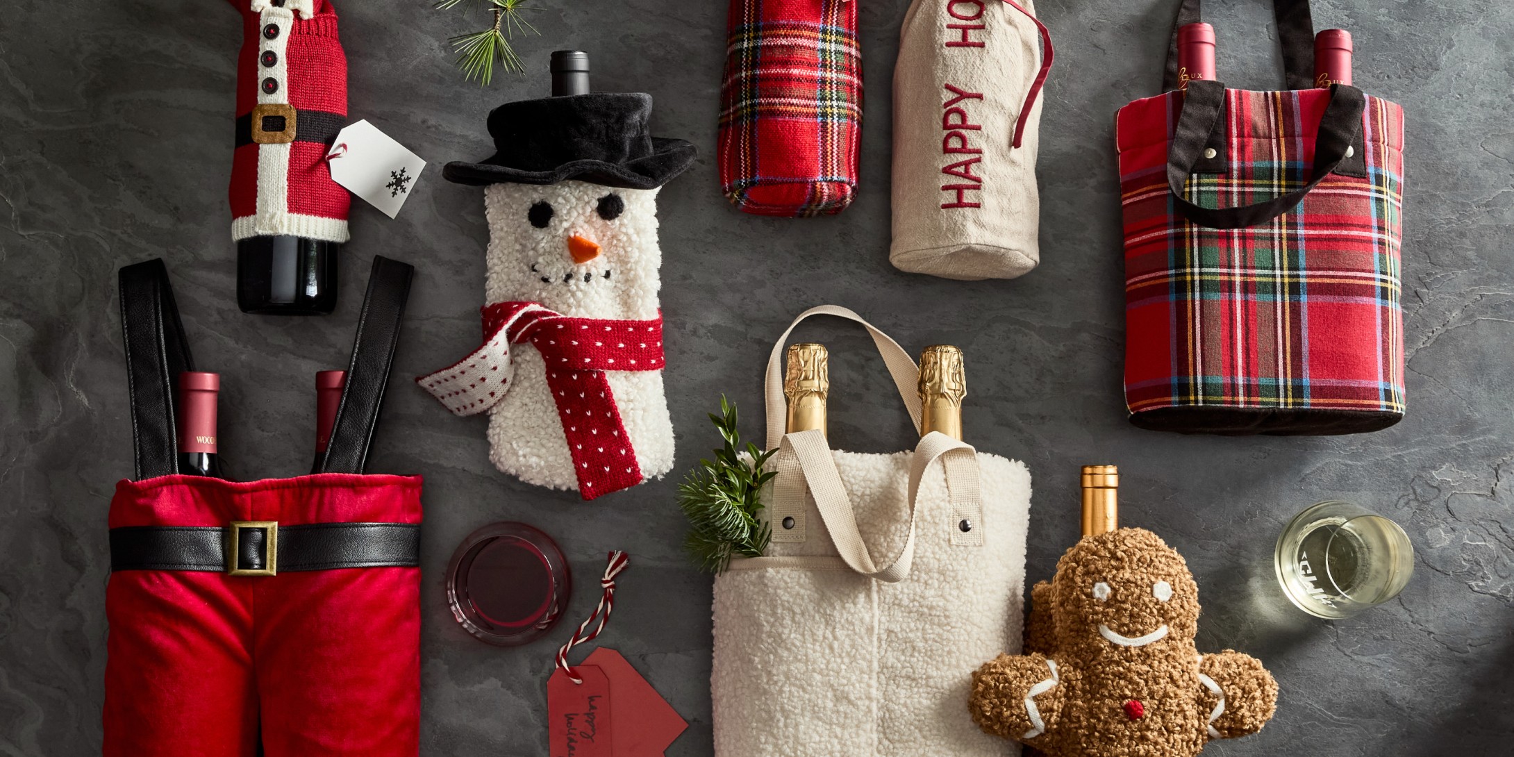 Holiday Wine Bags