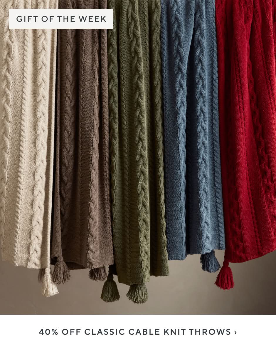 Cable Knit Throws