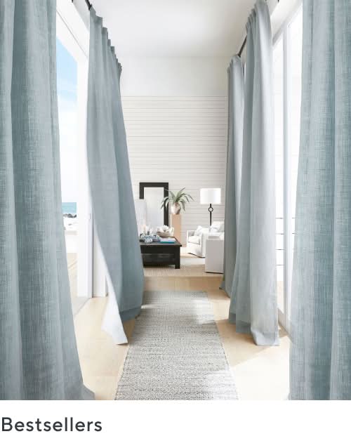 POTTERY BARN＊カーテン Riviera Striped Curtain | Pottery Barn