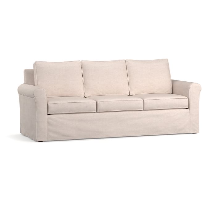 Cameron Roll Arm Slipcovered Side Sleeper Sofa Bed Pottery Barn