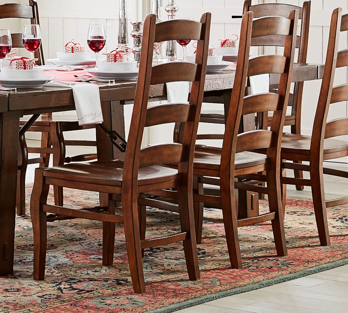 Perfect Pair Benchwright Extending Dining Table + Wynn Chair Rustic