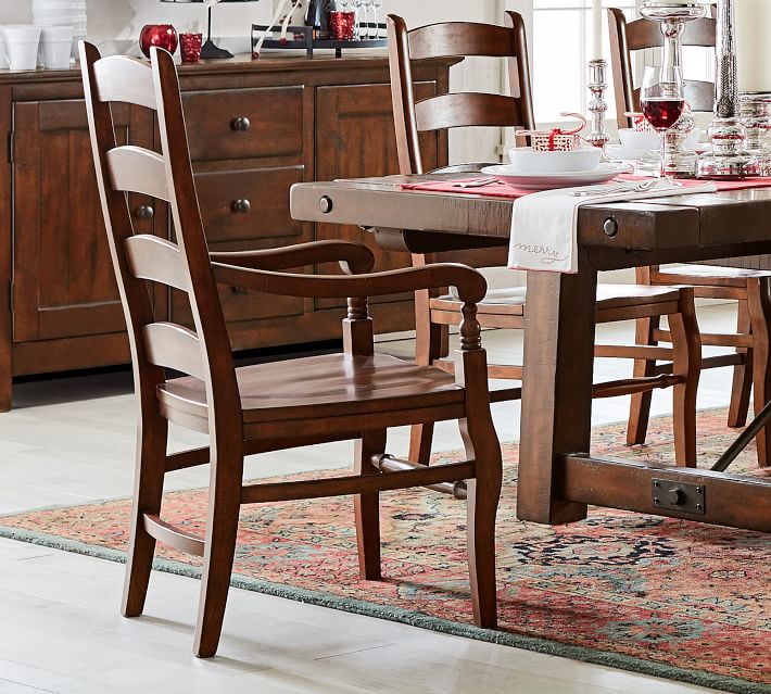 Perfect Pair Benchwright Extending Dining Table + Wynn Chair Rustic