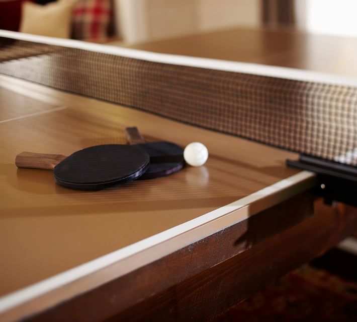 Benchwright Wood Pool Table with Table Tennis Top, Gray Wash Pottery Barn