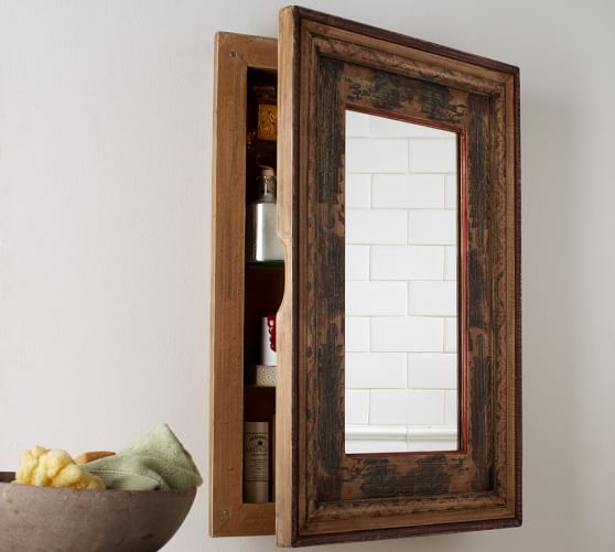 Santorini Handcrafted Recessed Medicine Cabinet Pottery Barn Recessed Medicine Cabinet
