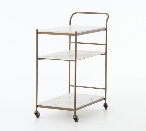Burwell Bar Cart Bar Furniture Pottery Barn