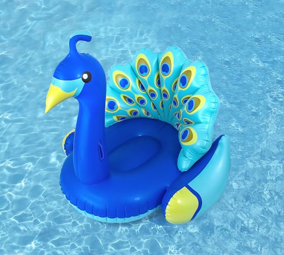 giant peacock pool float