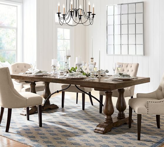 Perfect Pair Lorraine Extending Dining Table Hayes Chair Pottery Barn Extending Dining Table Hayes Chair