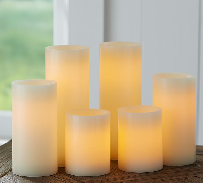 flameless wax candles remote control