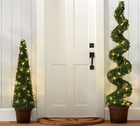 Lit Boxwood Home Décor Collection Pottery Barn Lit Boxwood Home Décor Collection