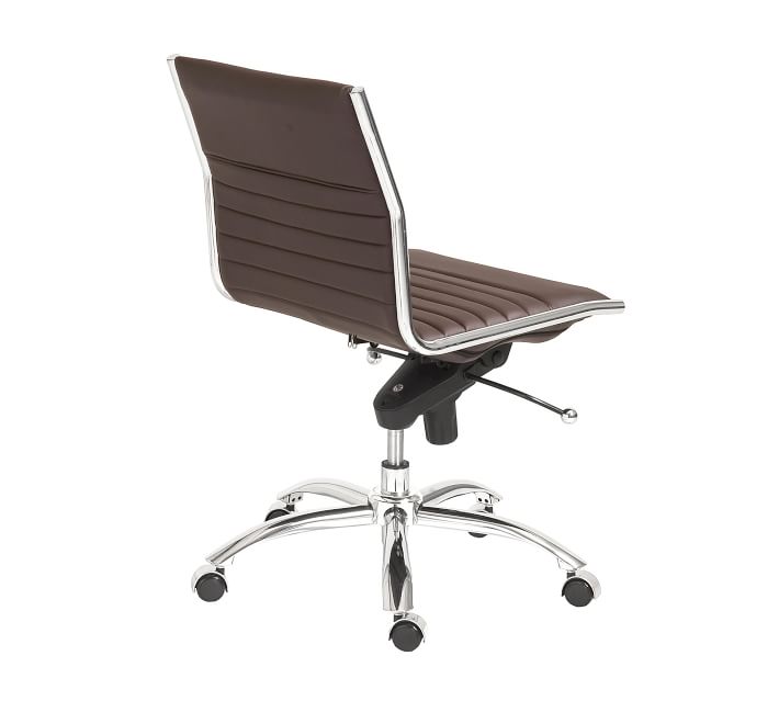 Fowler Armless Swivel Desk Chair Pottery Barn