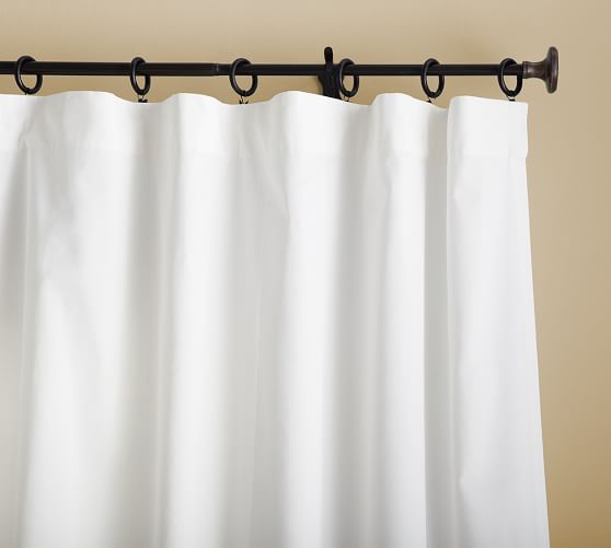 Cameron Cotton Pole Pocket Curtain Pottery Barn Cameron Cotton Pole Pocket Curtain