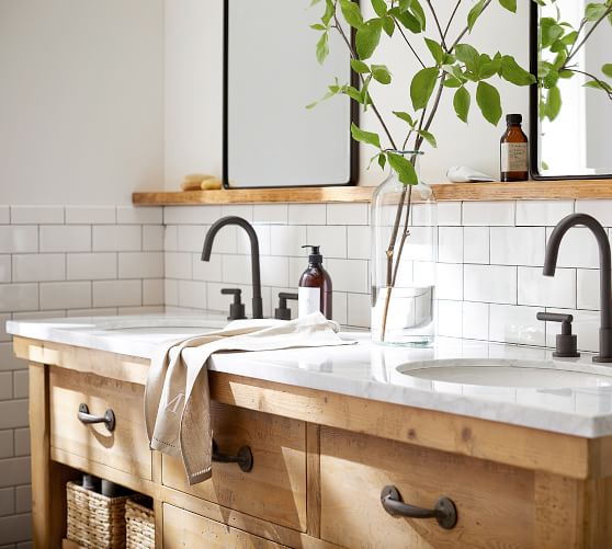 Benchwright 72 Double Sink Vanity Pottery Barn Benchwright 72 Double Sink Vanity