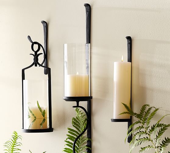 candle wall sconces gold