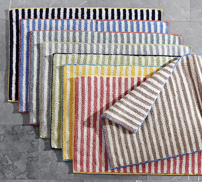 striped bathroom rugs