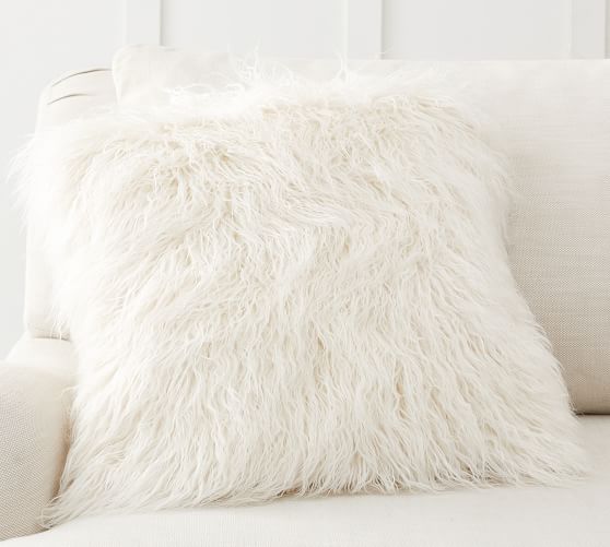 white fur pillow target