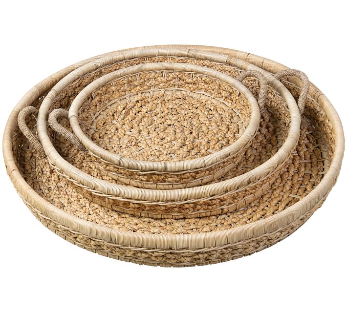 Emma Woven Baskets Wall Art, Set of 3 Pottery Barn