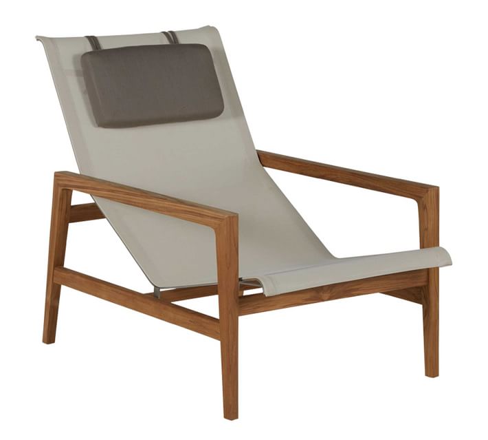 Adriatic Teak Low Lounge Chair Pottery Barn