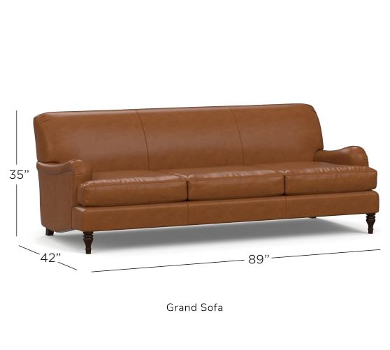 Carlisle Leather Sofa Pottery Barn