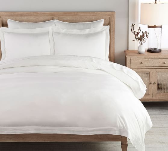 Tencel Duvet Cover Shams White Pottery Barn - Pottery Barn White Queen Bedding Tencel Duvet Cover Shams White Pottery Barn - Pottery Barn White Queen Bedding