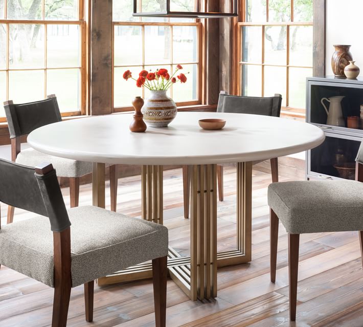 Kilmer Round Pedestal Dining Table | Pottery Barn