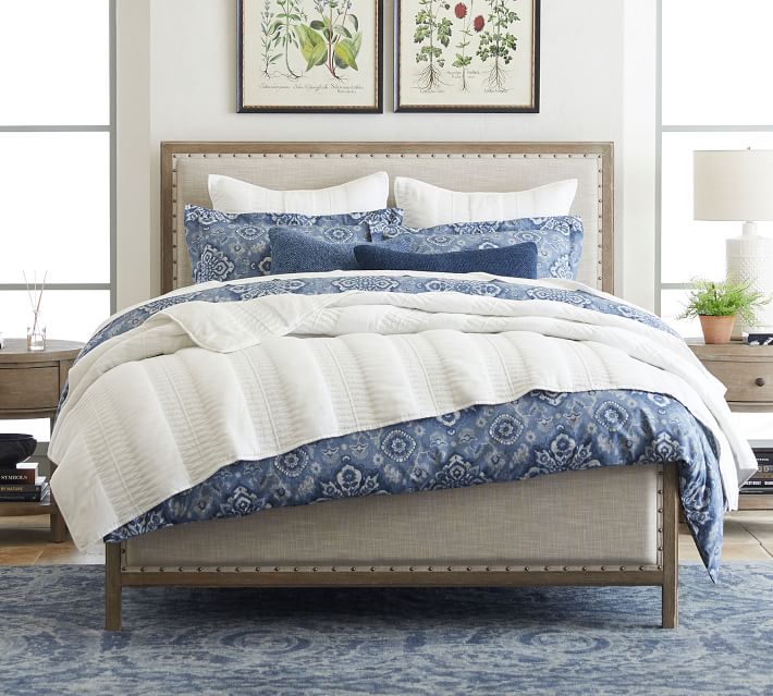 Giovanna Medallion Percale Pillow Shams | Pottery Barn