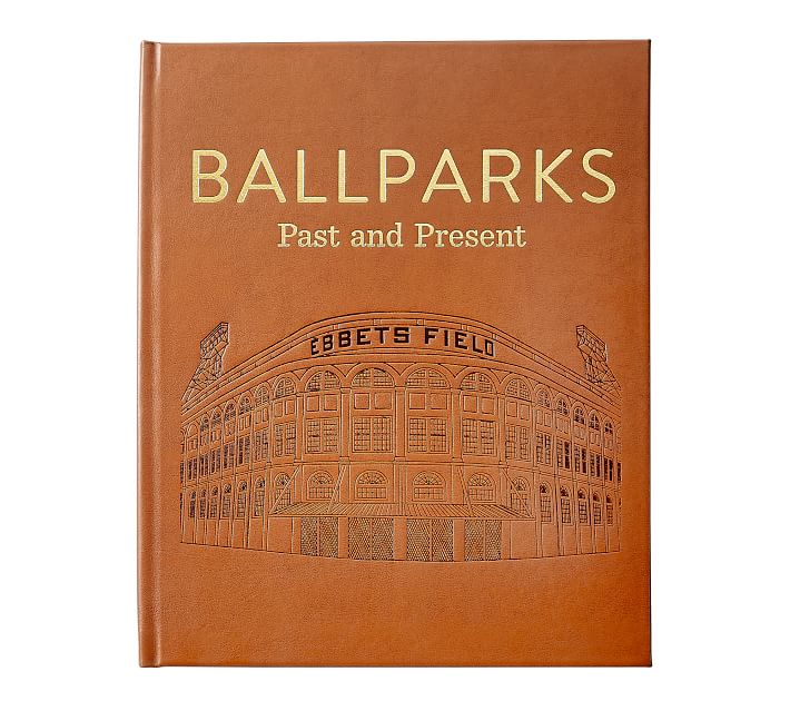 leather ballparks coffee table book
