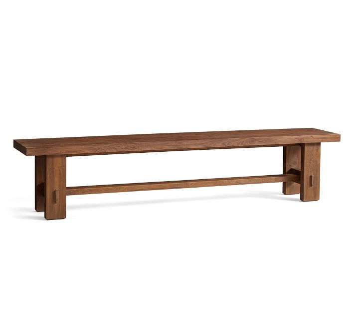 Perfect Pair Menlo Reclaimed Teak Extending Dining Table with Bench