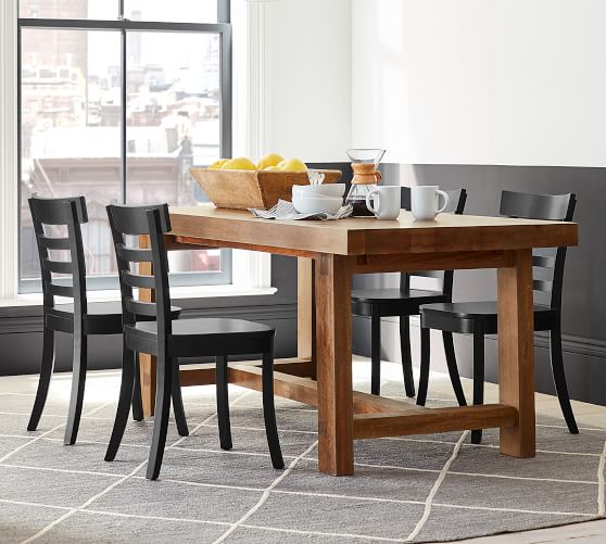 Perfect Pair Reed Extending Dining Table Liam Chair Pottery Barn Reed Extending Dining Table Liam