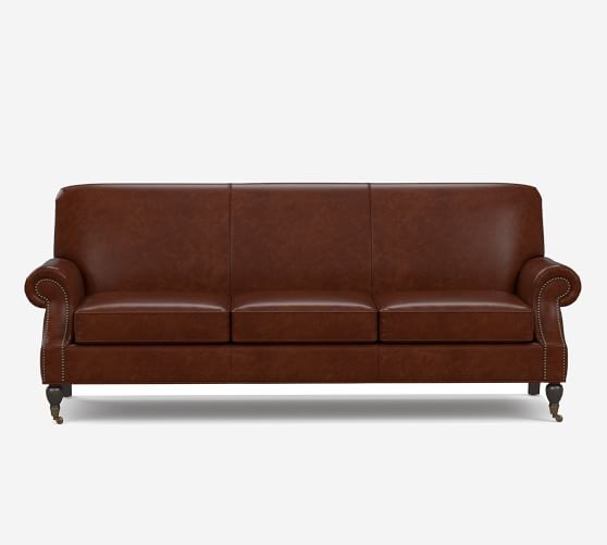 Brooklyn Leather Sofa Pottery Barn