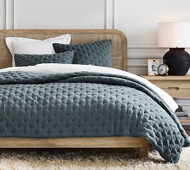 TENCEL Lyocell King Size Quilt - Steel Blue