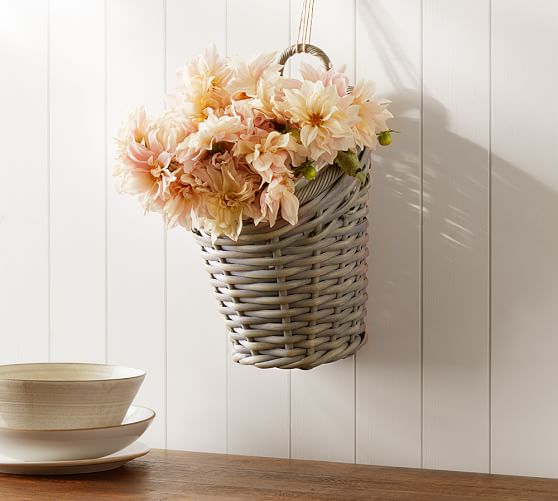 Aubrey Woven Hanging Storage Basket Pottery Barn - Hanging Wall Baskets Aubrey Woven Hanging Storage Basket Pottery Barn - Hanging Wall Baskets