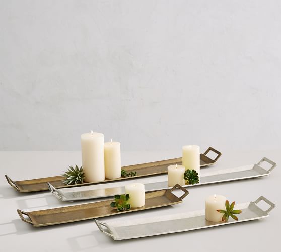 rectangular candle tray