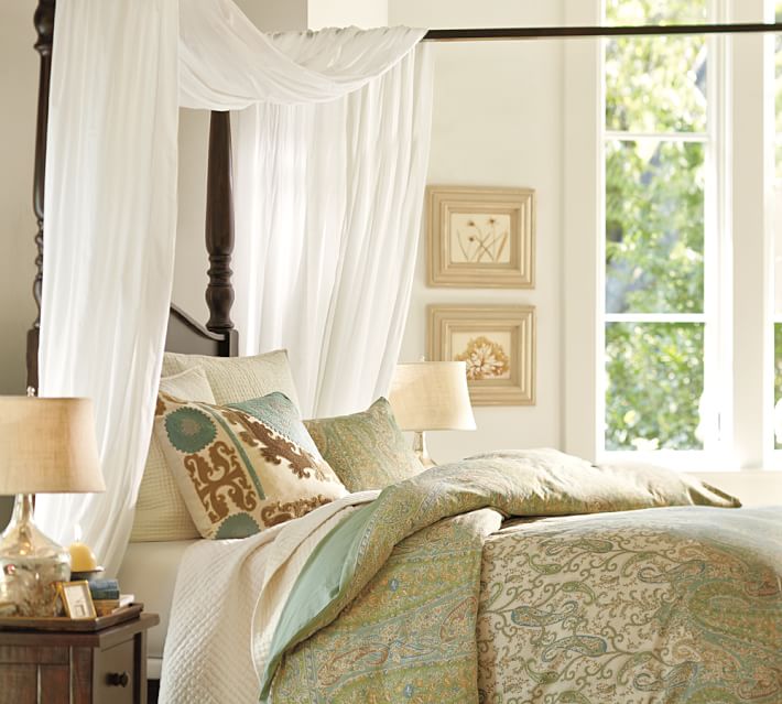 Sheer Canopy Curtain | Pottery Barn