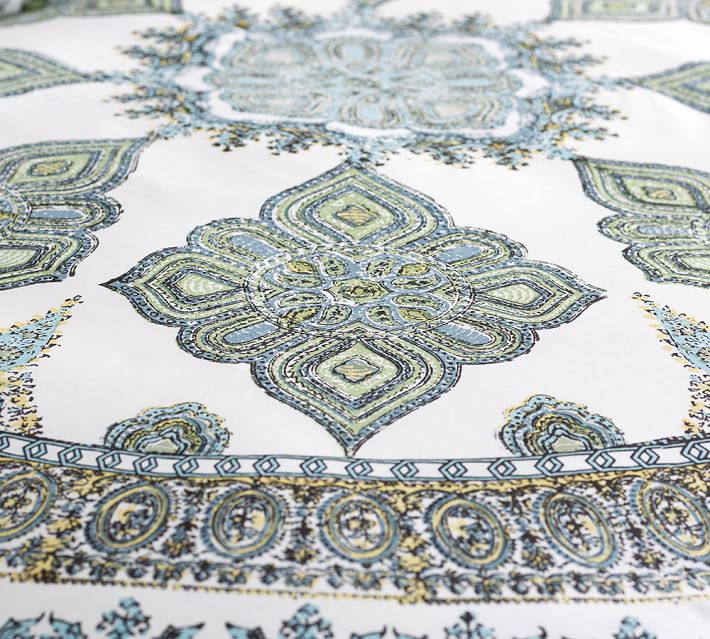 Multi Aurora Patterned Duvet Cover & Sham Pottery Barn