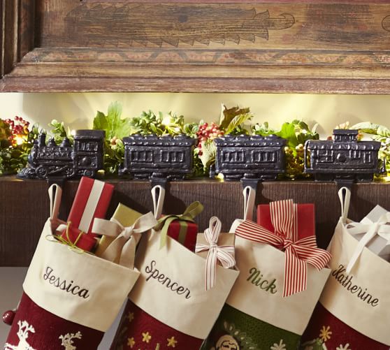 train stocking holder set