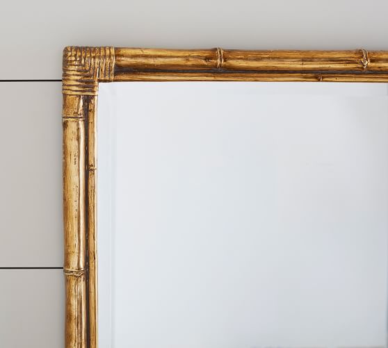 Bamboo Gold Accent Wall Mirror Pottery Barn