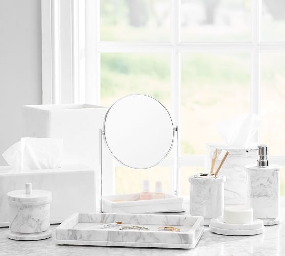 Monique Lhuillier Marble Bathroom Accessories Pottery Barn