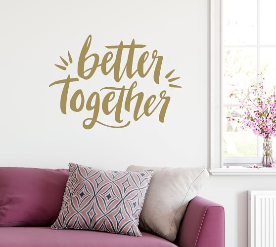 Better Together Removable Wall Decal Pottery Barn