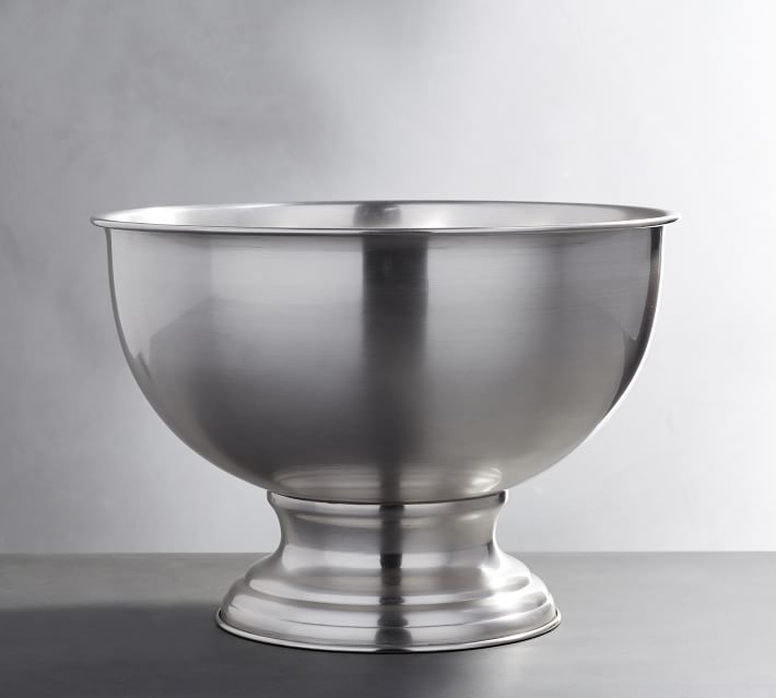 large silver champagne bucket