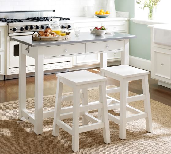 Balboa Counter Height Table & Stool 3 Piece Dining Set   White 