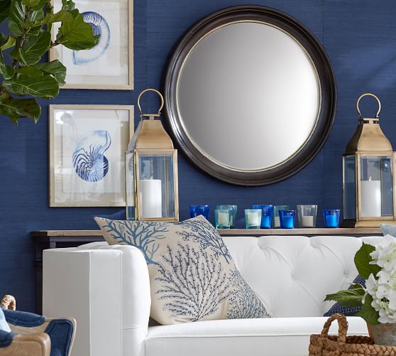 Brussels Round Wall Mirror Pottery Barn